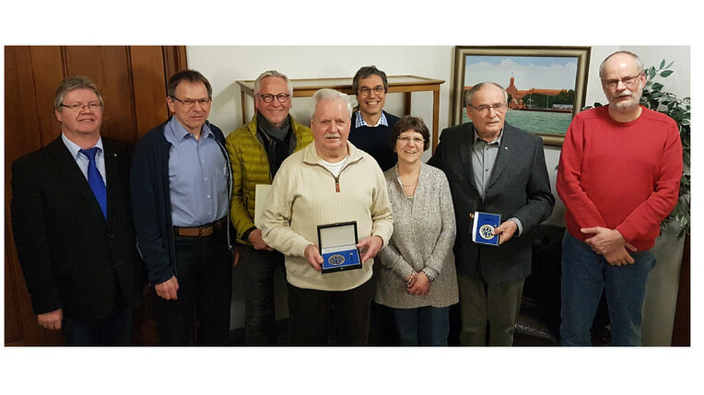 2019_02_20_Mitgliederhauptversammlung StOGrp. Flensburg v.l.n.r. Bereichsvorsitzender Peter Maschmeyer, Torsten Ehlers, Holger Sohrweide, Vollmert Stock, Klaus-Peter Wüst, Gabriele Margraf, Dieter Rapp und StOGrpVorsitzender Wolfgang Menge 2019_02_20_Mitgliederhauptversammlung StOGrp. Flensburg