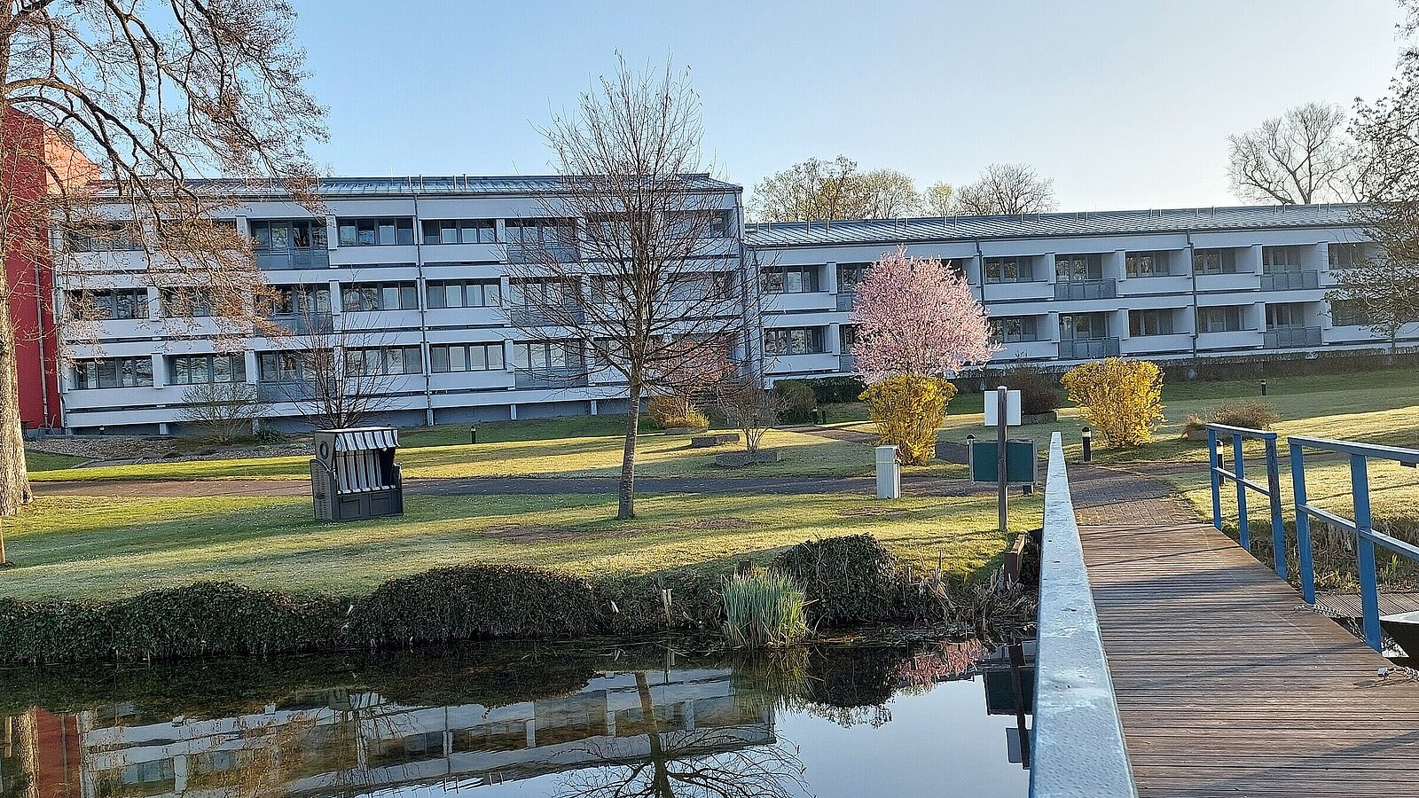 Das Haus am Werlsee am Morgen