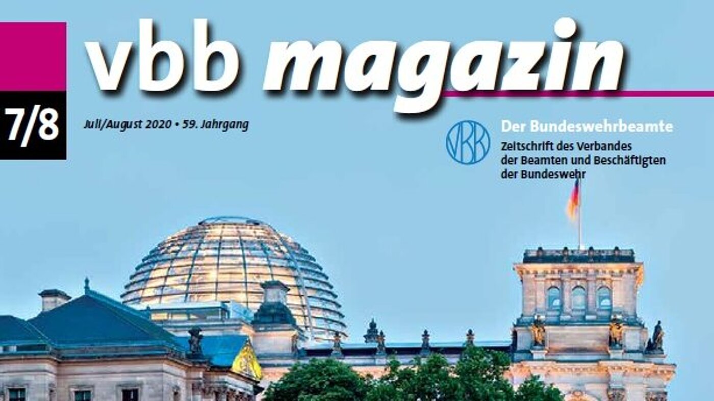 VBB Magazin 7/8 2020 VBB Magazin 7/8 2020 Titelbild