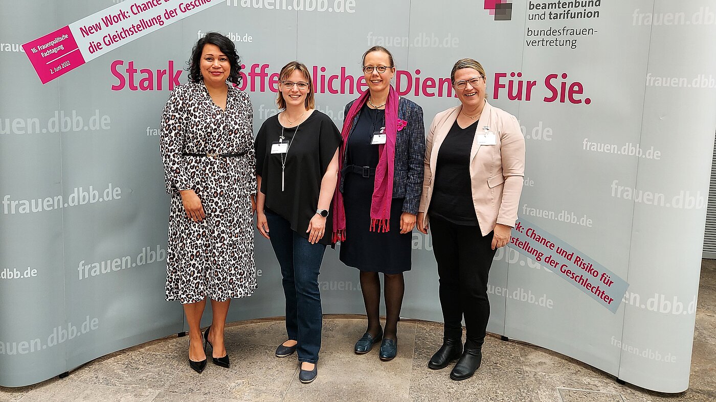 20220602_Frauenpolitische_Fachtagung v.l.n.r. Milanie Kreutz, Elisabeth Benz, Ulrike Laubsch, Katja Reichert 20220602_Frauenpolitische_Fachtagung