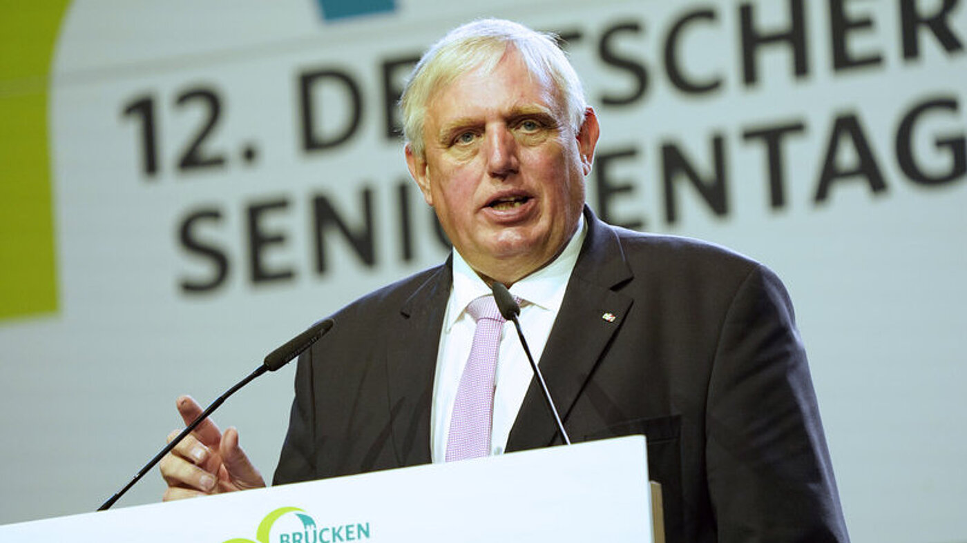 12. Deutscher Seniorentag/SenNova, Dortmund 2018 Karl-Josef Laumann, Minister für Arbeit, Gesundheit und Soziales des Landes Nordrhein-Westfalen 12. Deutscher Seniorentag/SenNova, Dortmund 2018