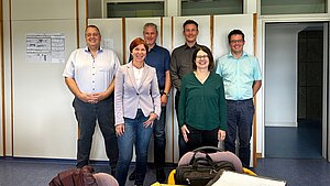 AKT_Bereich_IX Der Vorsitzende Bereich IX mit Mitgliedern des AKT Bereich IX, v.l.n.r. Klaus Schütte, Sabine Willkomm, Oliver Henrich, Leiter AKT Marc Muth, Michaela Struwe, Steffen Hartmann AKT_Bereich_IX