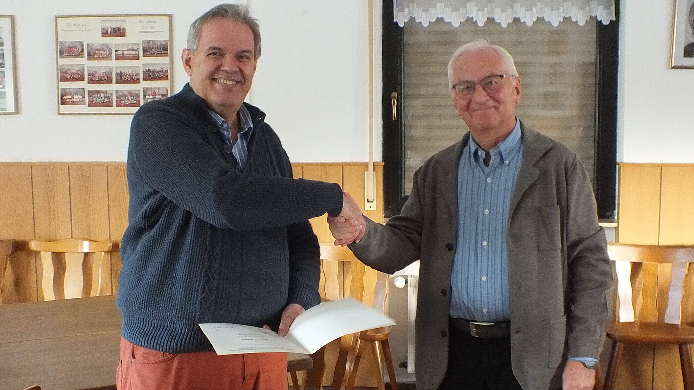 Ulrich Gabel und Rainer Käfer MitgliederversammlungStOGrp_Rhein_Main