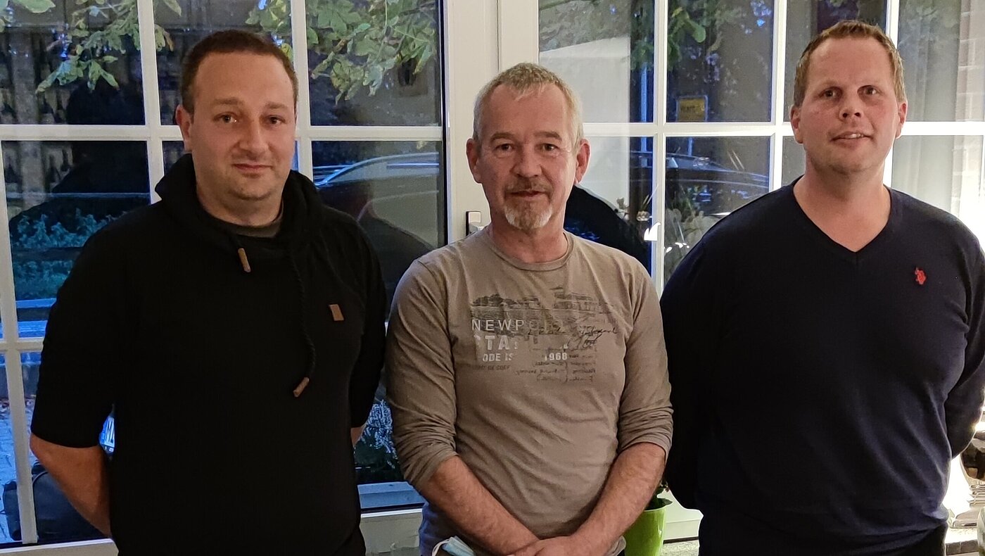 Neuwahlen der Standortgruppe Bückeburg v. l. n. r. Michael Brambach, Jens Brackmann, Jörg Boer Neuwahlen der Standortgruppe Bückeburg