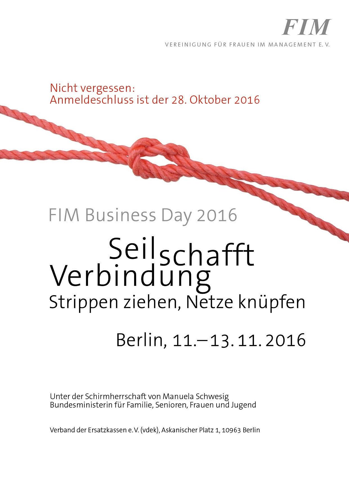 FIM Business Day 2016 - Plakat FIM Business Day 2016 - Plakat