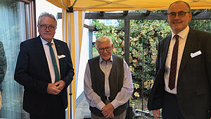 20200926 Franz Schmied 100 Jahre Balmes, Schmied, Dr. Liesenhoff (v.l.n.r.) 20200926 Franz Schmied 100 Jahre