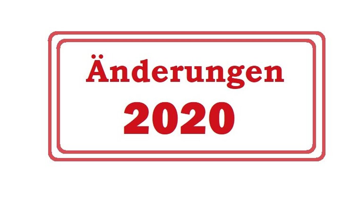 AEnderungen 2020