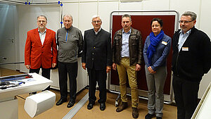 Beginn des Veranstaltungsprogramms der StOGr Mannheim Frank Christoph (stv. Vorsitzender), Herbert Rösch (Sprecher Ruhestandsbeamte), Dr. Nikolaus Steinebach, Jürgen Kilian, Kristin Fregien, Carsten Devantier (v.l.n.r.) Beginn des Veranstaltungsprogramms der StOGr Mannheim