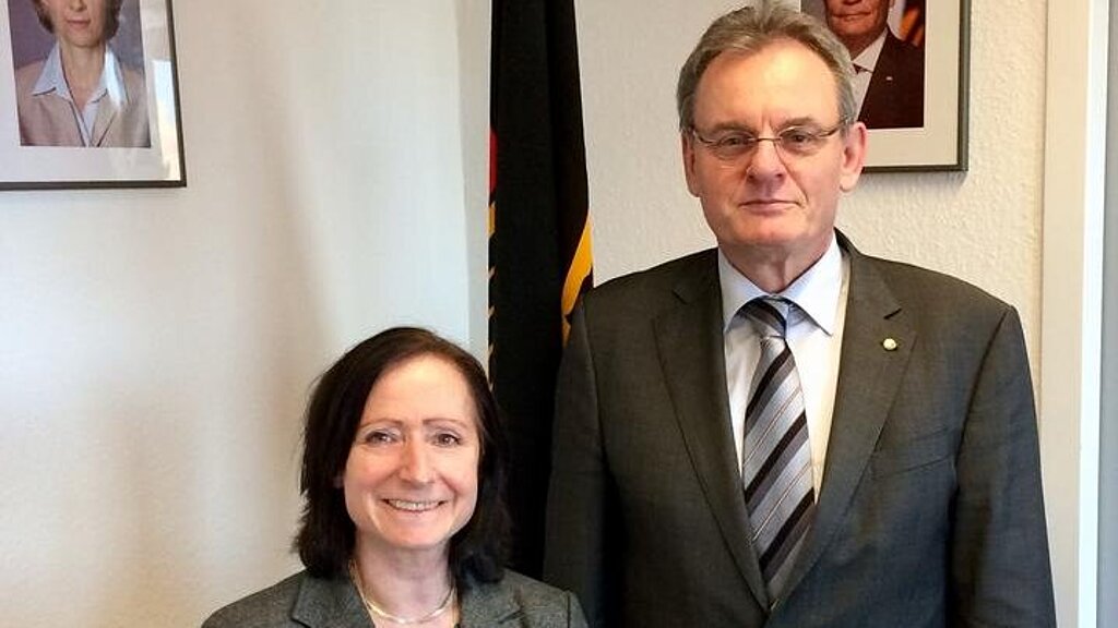 Bundesvorsitzener bei Antrittsbesuch bei Präsidentin BAIUDBw Bundesvorsitzener bei Antrittsbesuch bei Präsidentin BAIUDBw