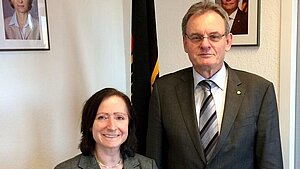 Bundesvorsitzener bei Antrittsbesuch bei Präsidentin BAIUDBw Bundesvorsitzener bei Antrittsbesuch bei Präsidentin BAIUDBw