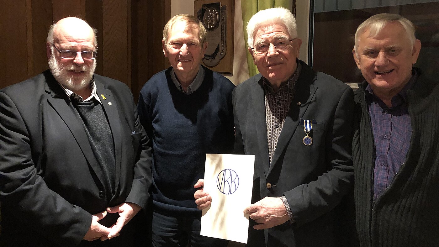 20230217_StOGrp_Mitgliederversammlung_Stade Karl Nowotny, Hans-Joachim Busse, Karl-Georg Grob, Manfred Semgart (v.l.n.r.) 20230217_StOGrp_Mitgliederversammlung_Stade