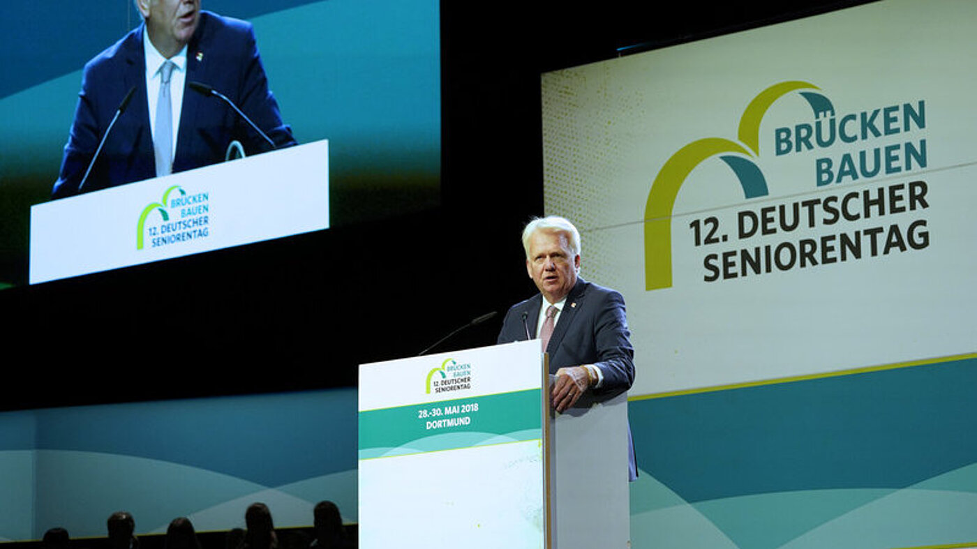 12. Deutscher Seniorentag/SenNova, Dortmund 2018 Oberbürgermeister der Stadt Dortmund, Ullrich Sierau 12. Deutscher Seniorentag/SenNova, Dortmund 2018
