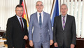 Dr. Liesenhoff im Gespräch mit Präsident Reifferscheid und Prof. Lang